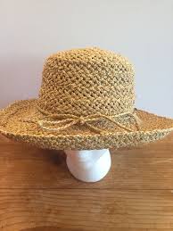 Scala Collection Straw Hat Natural Fiber One Size Rolled