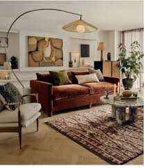 Rust Sofa Apartment Decor Inspiration