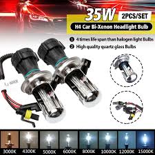 2pcs 35w h4 hid car headlight bi xenon