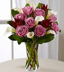 lavender beauty bouquet vase included