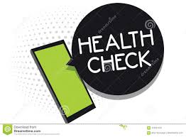 Handwriting Text Health Check Concept Meaning Medical