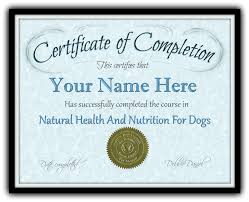great for showing off your acplishments on natural health and nutrition for dogs