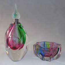 Vintage Murano Faceted Perfume Bottle