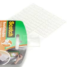 3m scotch restickable clear adhesive