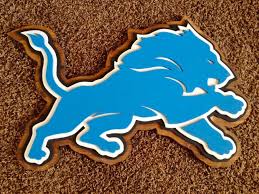 Detroit Lions Wood Sign Hand Painted