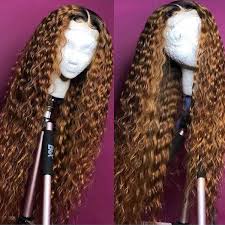 Light Brown 360 Lace Frontal Wig Pre Plucked With Baby Hair Brazilian Deep Wave Lace Front Human Hair Wigs For Women Remy Beyo Black Buy At The Price Of 76 87 In