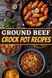 24 ground beef crockpot recipes