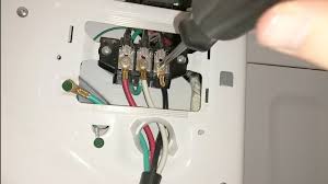 Shutting off the main circuit breaker does not turn off the power to the service feed. Install 4 Wire Plug On Samsung Dryer Model Dv45h7000ew A2 Youtube