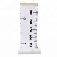 Baby Height Growth Chart Ruler Kids Roll Up Canvas Height Chart Removable Wall Hanging Buy Height Ruler Baby Height Growth Chart Ruler Measurement