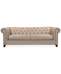 Ciarah Chesterfield Leather Sofa