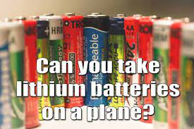 It depends on who you are flying with and which countries are involved in your journey. Can You Take Lithium Batteries On A Plane