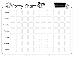 Potty Chart Potty Training Boys Toddler Preschool Kids