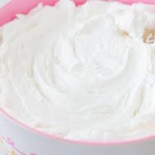 Bright White Buttercream Frosting gambar png