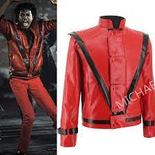 Michael jackson beat it thriller red real leather jacket. Rare Mj Michael Jackson Thriller Mtv Limited Edition Red England Retro Leather Jacket Collection Outwear Any Size Retro Leather Jackets Leather Jacketjackson Thriller Aliexpress
