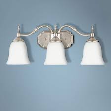 Tritan Nickel Finish 22 Wide Three Light Bathroom Fixture 15883 Lamps Plus