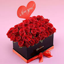 send i love you red roses box