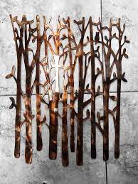Birch Tree Metal Wall Art 24 X