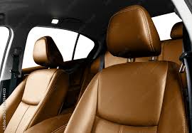 Luxury Car Brown Leather Interior Part
