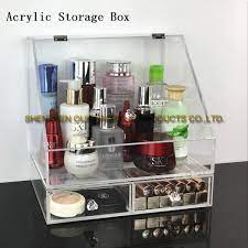 plastic cosmetic makeup box