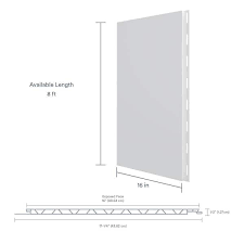 Trusscore 1 2 In X 16 In X 8 Ft Gray Wall Ceilingboard 8 Per Box