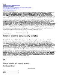 intent to sell property fill and sign