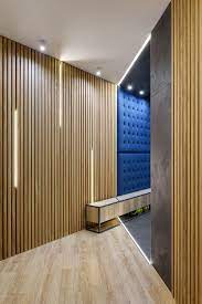 300 wooden wall panels in interior