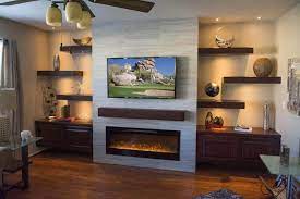 Living Room Decor Fireplace Basement