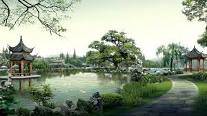 Japanese Garden Landscape Wallpaper