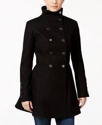 Double Ted Wool Trench Coat Dress