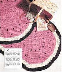 watermelon rug crochet pattern round