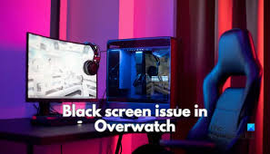 overwatch black screen on startup or