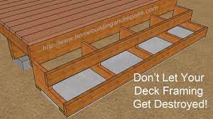 Debris Will Probably Be The Biggest PROBLEM For Your Wood Framed Deck Stairs  - YouTube