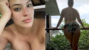 Ashley Graham Poses Topless Flaunts Her Curves In Steamy Bikini.