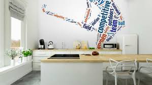 Wall Mural Words Ilration Of A