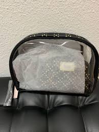 black studded beauty bag trio case
