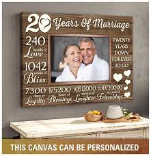20th anniversary gift ideas for couple