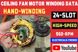 motor winding data all type of motor