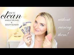 how to clean makeup brushes and beauty