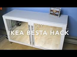 Diy Ikea Besta Mirrored Cabinet