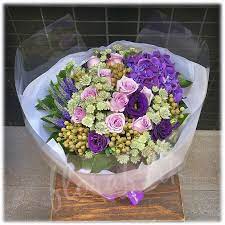 purple hydrangea flower bouquet hong kong
