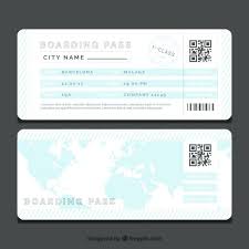 Boarding Pass Ticket Invitation Template Design Download