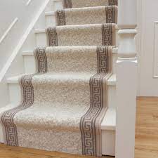 bordered stair carpet made