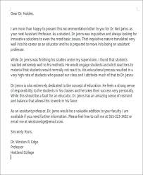 6 Sample Teaching Position Recommendation Letter Free