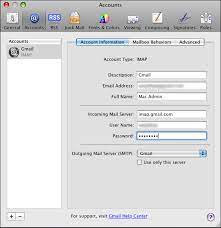 aol mail account to apple mail using imap