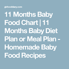 11 Months Baby Food Chart My Baby Girl 11 Months Baby