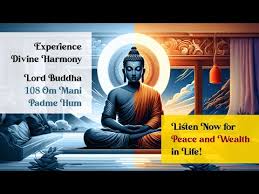 108 om mani padme hum with lord buddha