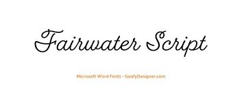 24 cursive fonts in word that add a