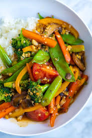 garlic ginger veggie stir fry