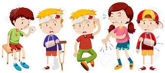 Children With Wounds From Accident Illustration Royalty Free Cliparts,  Vectors, And Stock Illustration. Image 68831466.