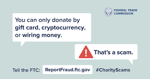 avoid charity scams